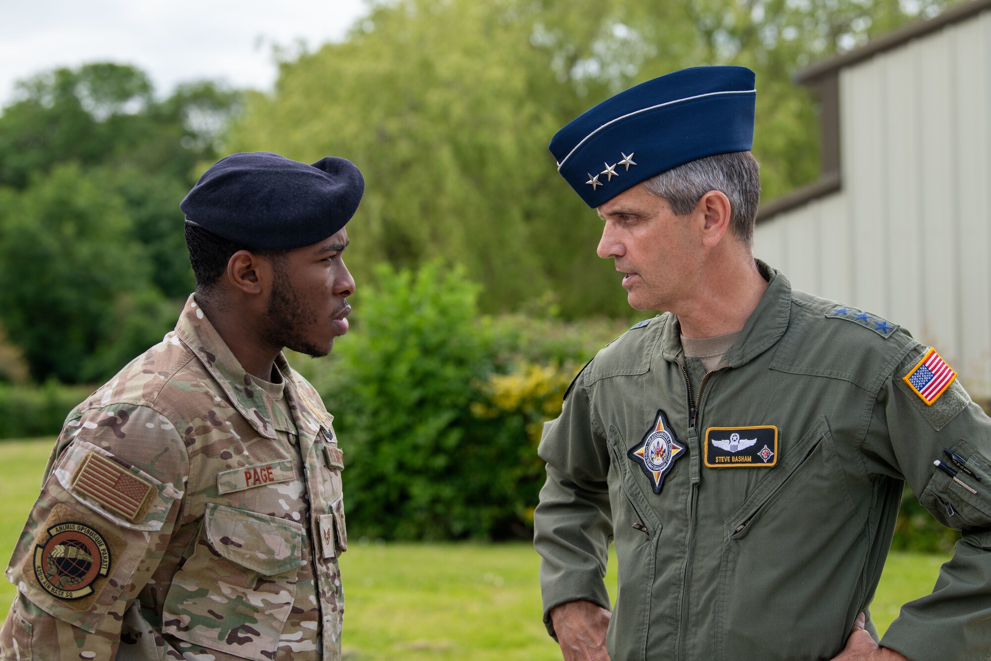 Airmen talk to each other