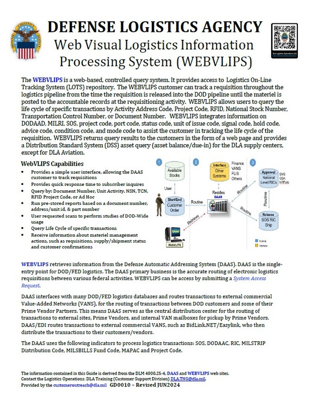 Web Visual Logistics Information Processing System (WEBVLIPS) thumbnail