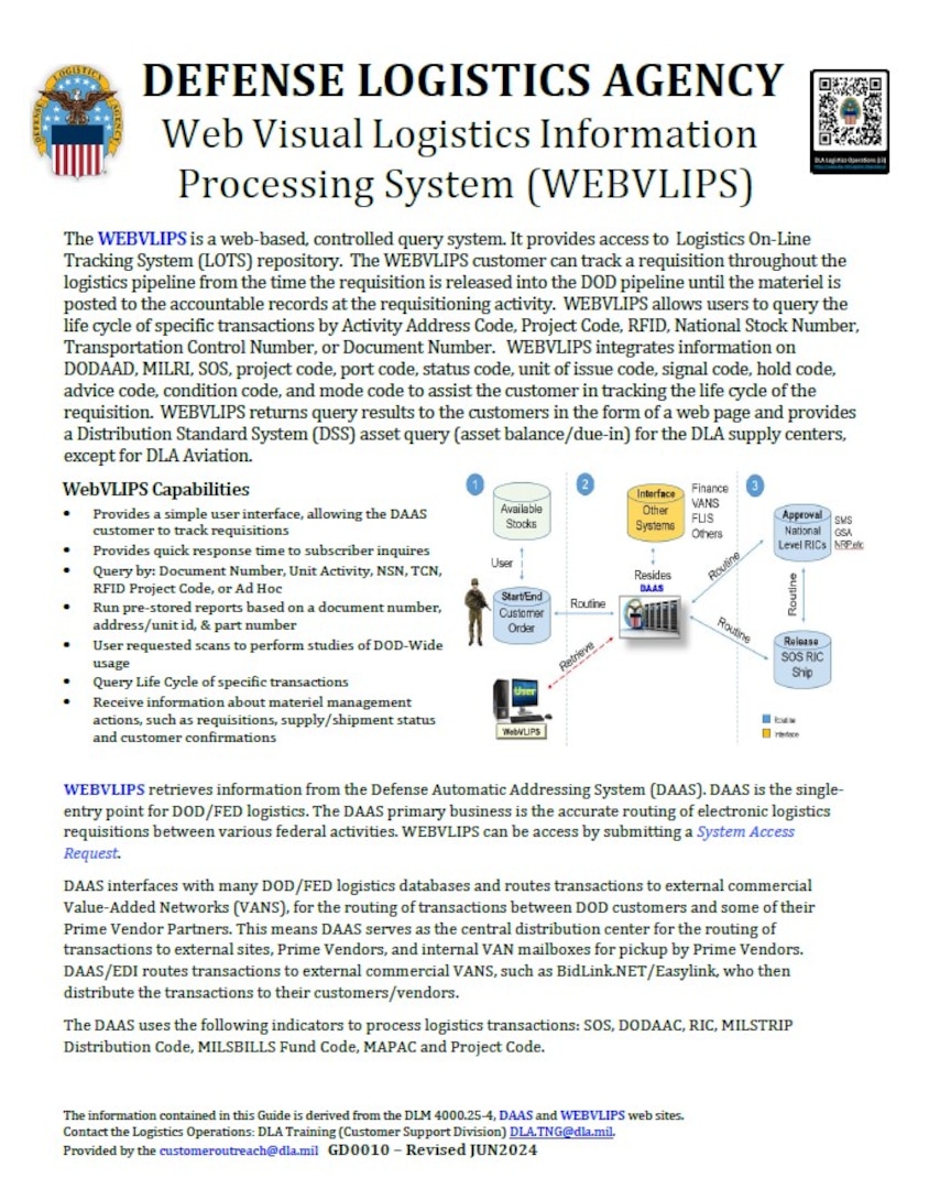 Web Visual Logistics Information Processing System (WEBVLIPS) thumbnail