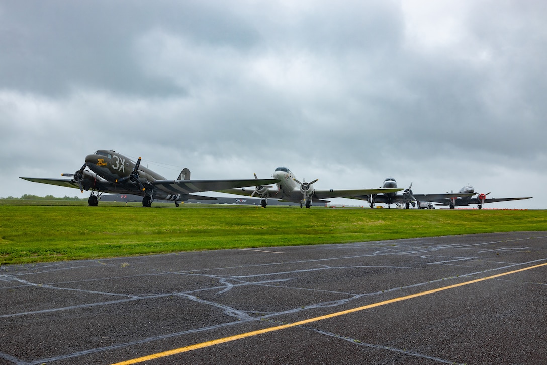 D-Day Squadron Travels Over 3,000 Miles, Crosses Atlantic Ocean to Commemorate 80th Anniversary of D-Day