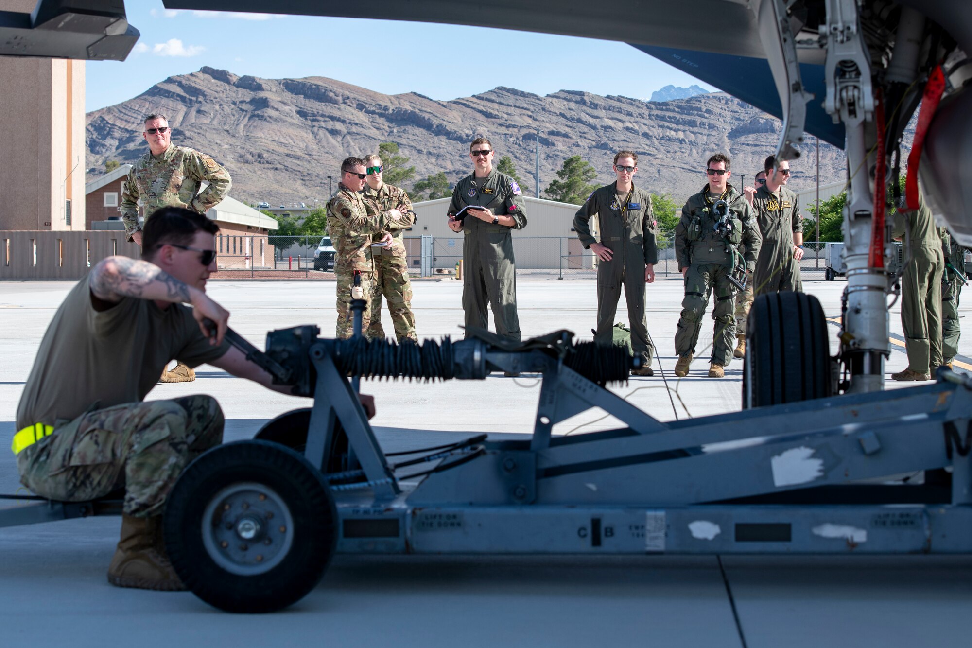 419th reservists participate in an Wing Exercise.
