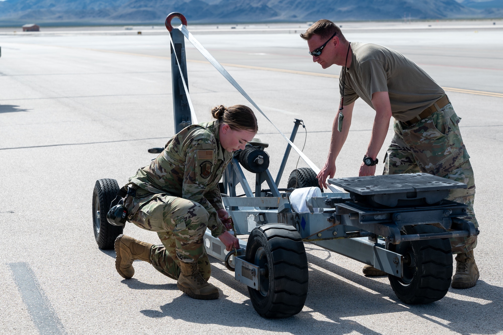 419th reservists participate in an Wing Exercise.