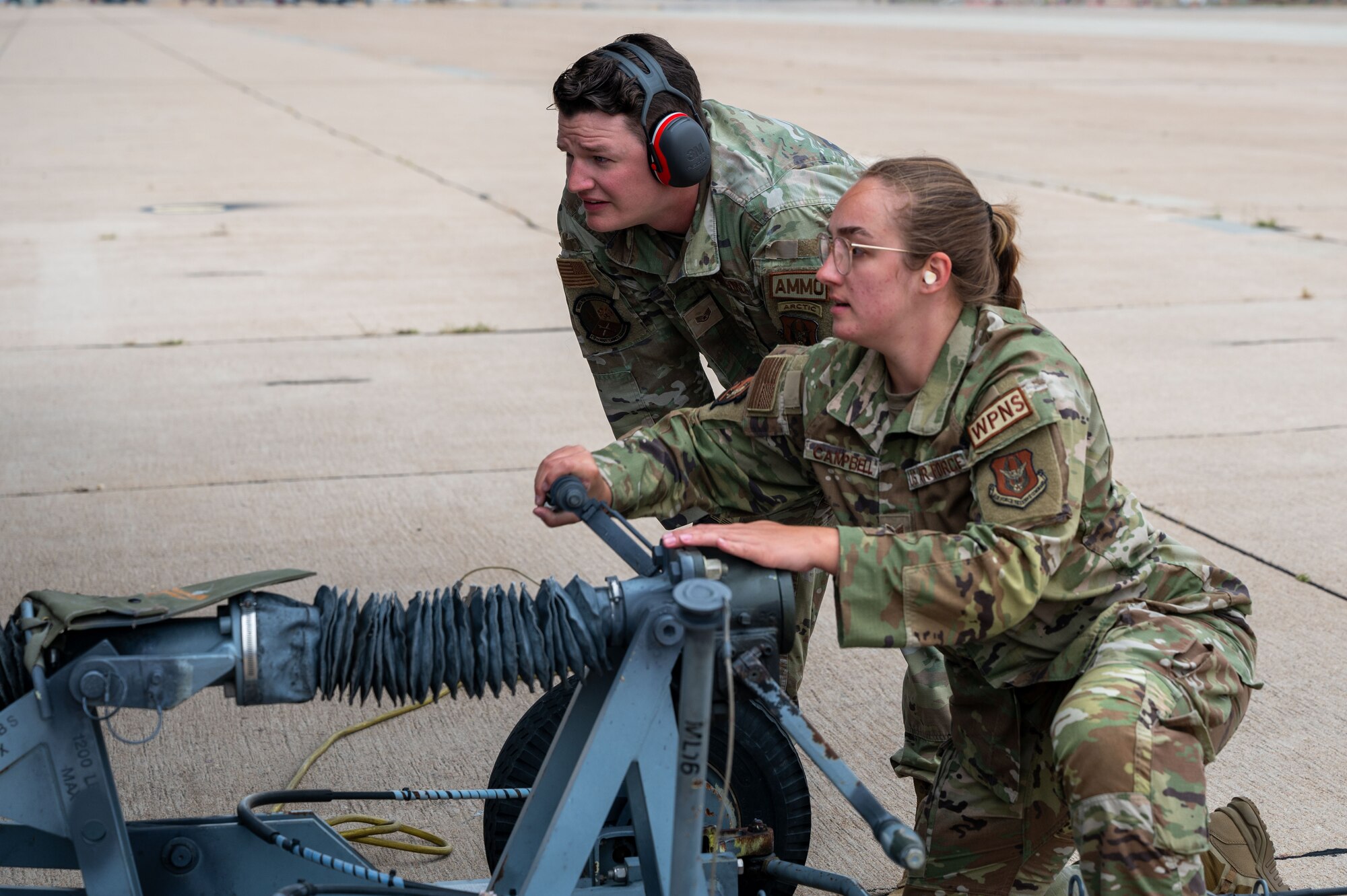 419th reservists participate in an Wing Exercise.