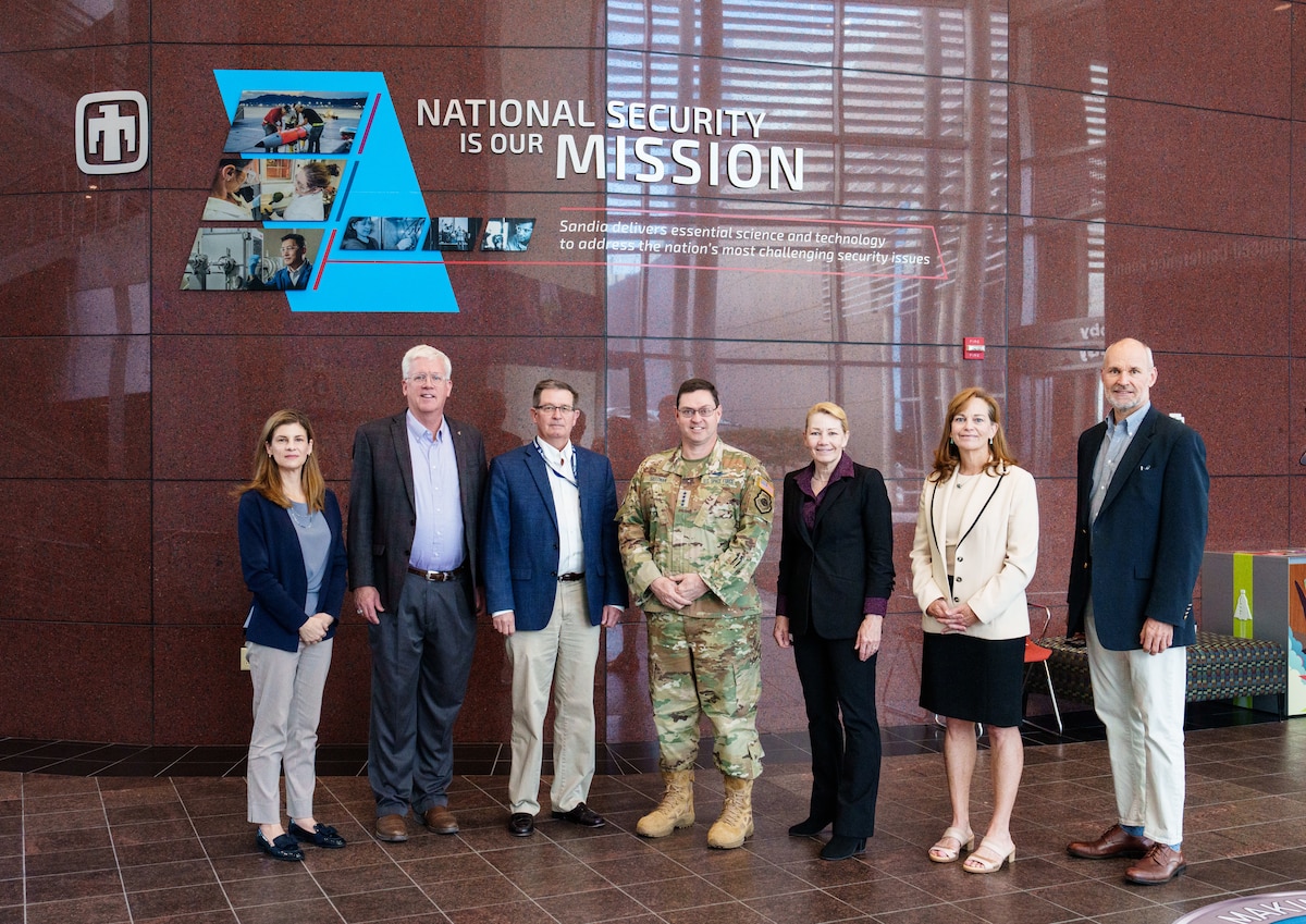 People pose for a group photo