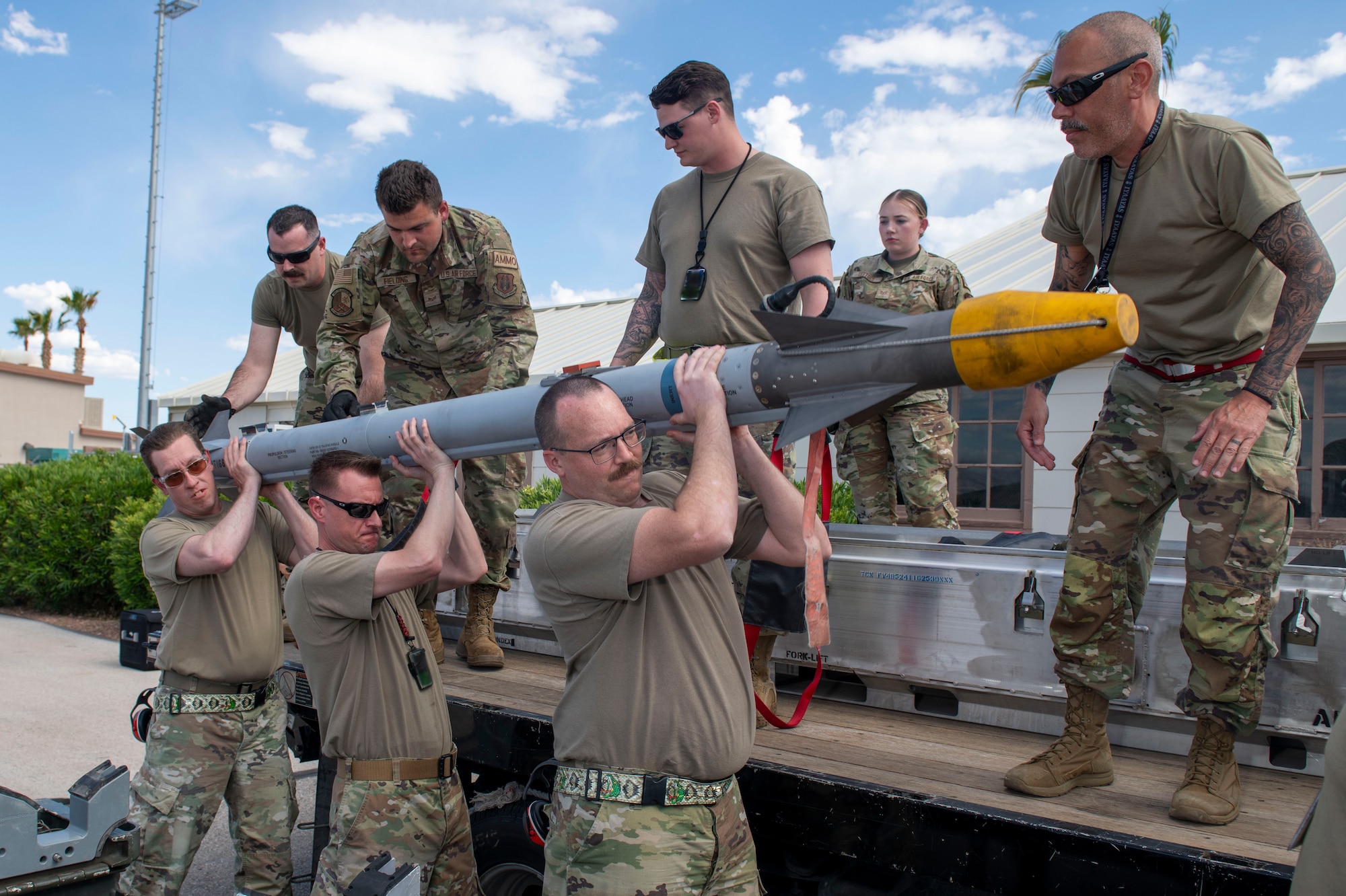 419th reservists participate in an Wing Exercise.