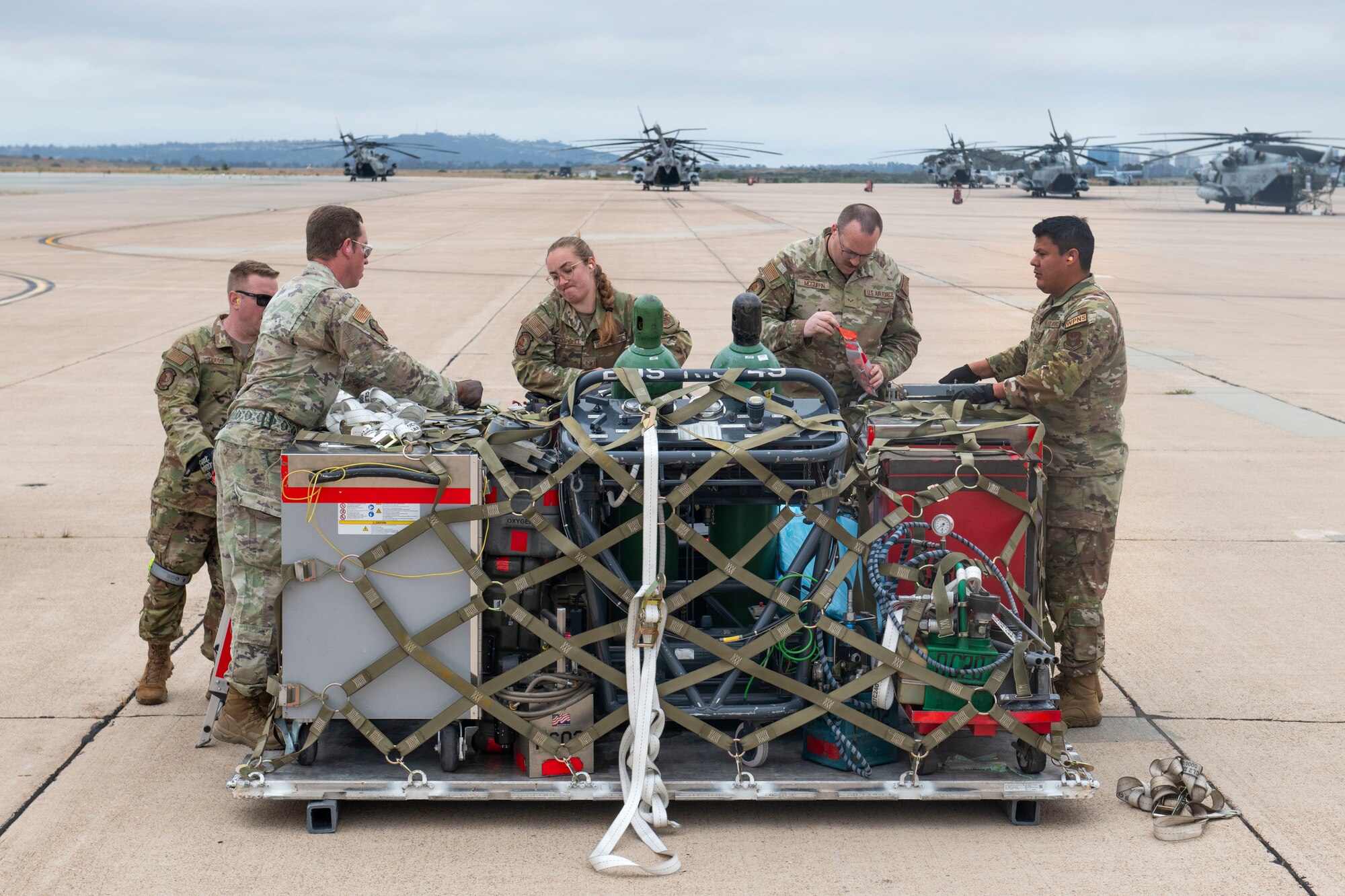 419th reservists participate in an Wing Exercise.