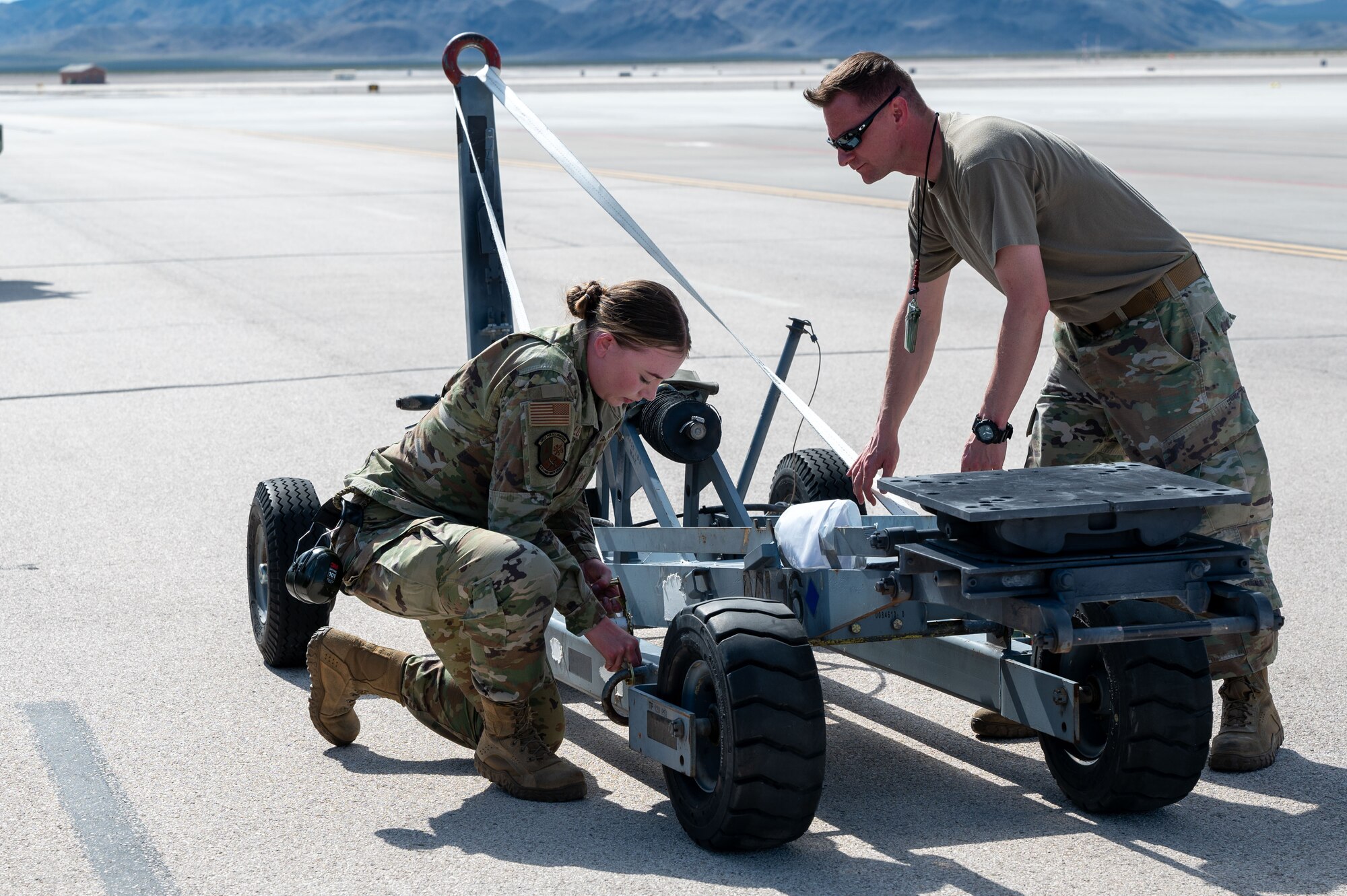 419th reservists participate in an Wing Exercise.