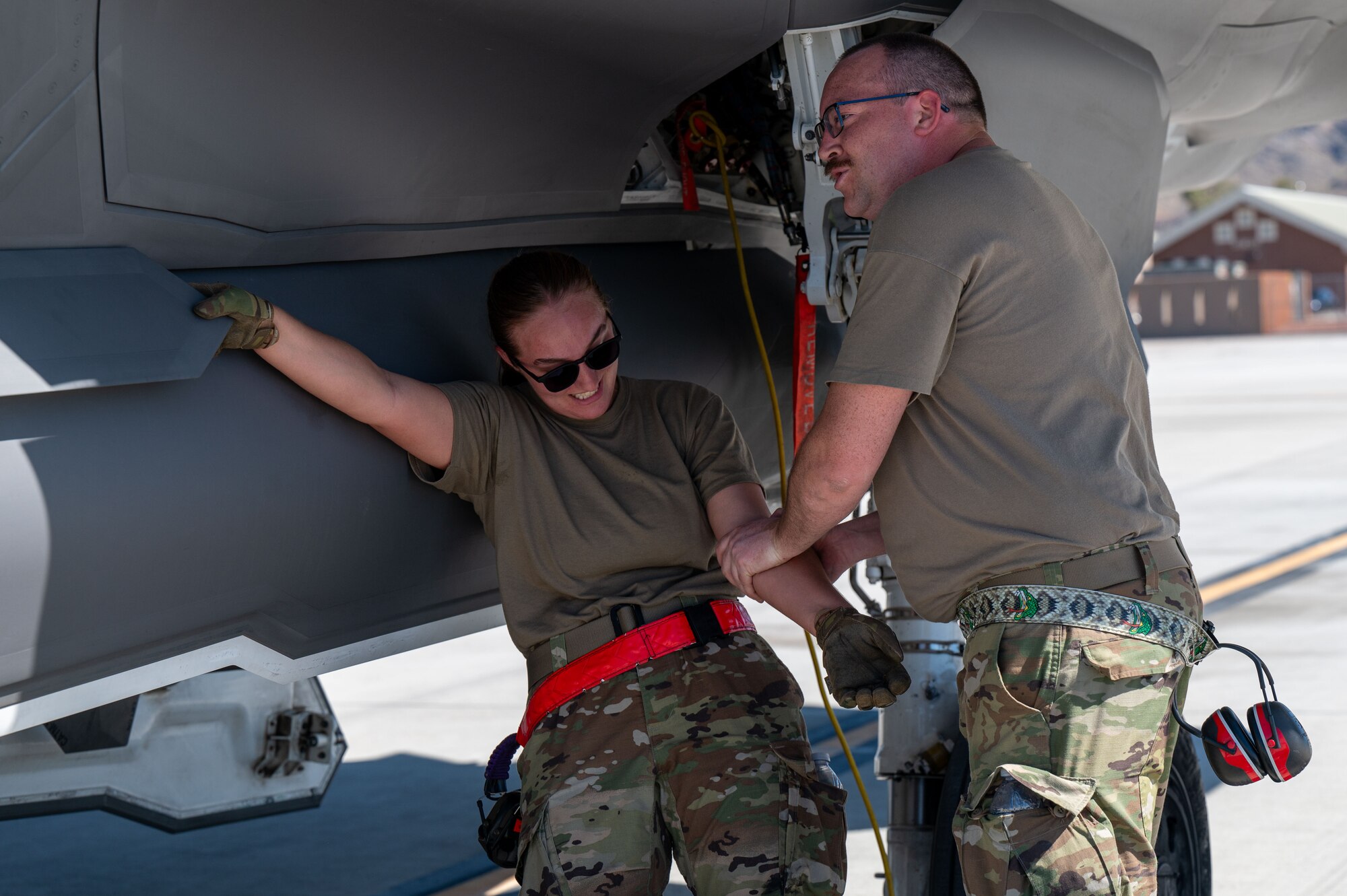 419th reservists participate in an Wing Exercise.