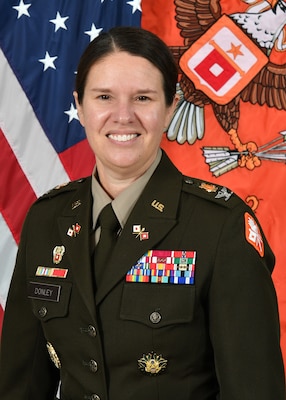 Official photo of Col. Julia M. Donley, Signal School Commandant