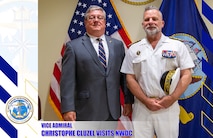 Vice Adm. Christophe Cluzel visits NWDC