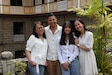 U.S. Army Sgt. 1st Class Jonathan Hebert poses with his family during his return visit to Philippines, May 17, 2024.