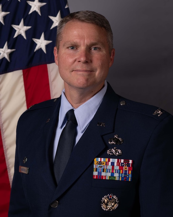 An official photo of Col. Stuart Churchill, 27th Special Operations Mission Support Group commander.
