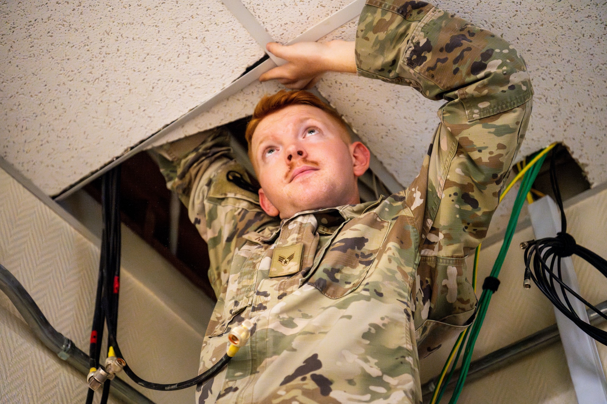 The cyber operations flight sustains a $391 million network, encompassing 17,000 network devices, 10,000 accounts, and 9 Information Transfer Nodes. They also maintain a $20 million data center, hosting command, control, communications, computers, and intelligence services for multiple entities throughout CENTCOM. (U.S. Air Force photo)