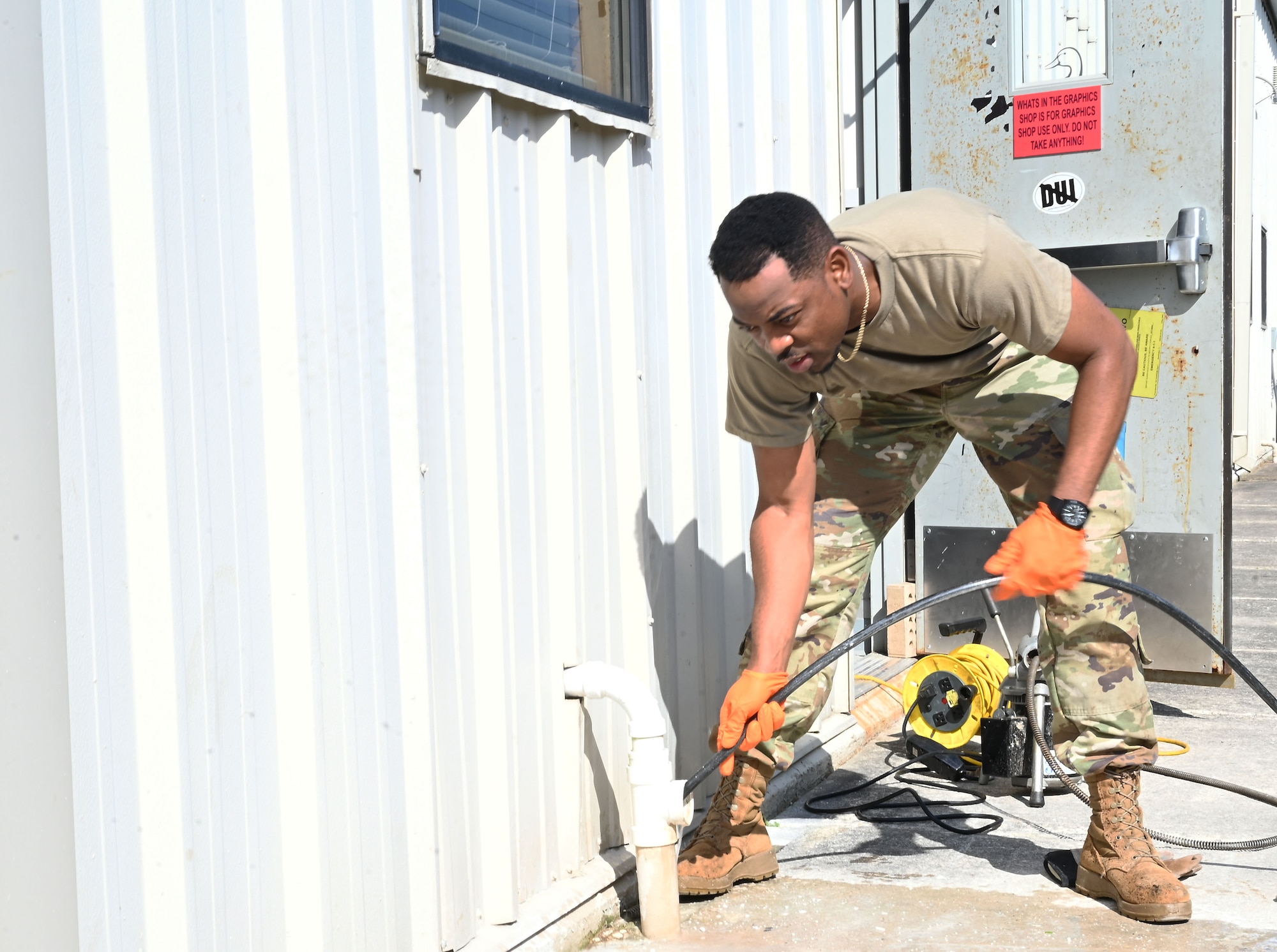 Reservist uses jetter