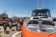 Civilians line up to view the inside of a U.S. Coast Guard Response Boat-Small II (RB-S II) during the Touch-A-Truck: Sea, Land, Air and Space Expo at the Pittsburgh International Airport Air Reserve Station, Pennsylvania, June 15, 2024.

This expo is for members of the local community to converse with U.S. service members and get hands-on experience with numerous vehicles, ranging from trucks to aircraft from all branches of the U.S. military.

(U.S. Army Reserve photo by Sgt. Kayleigh Casto)