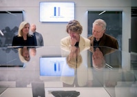 Debby Borza weeps at the sight of NSA’s Flight 93 memorial in memory of her daughter.