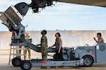 Airmen from the 2nd Aircraft Maintenance Squadron load a Joint Air-to-Surface Standoff Missile onto a B52H Stratofortress during Exercise Bayou Warrior at Barksdale Air force base, June 10, 2024. Exercise Bayou Warrior tests the wing’s ability to generate, load, and deliver conventional weapons in a simulated environment. (U.S. Air Force Photo by Senior Airman Nia Jacobs)