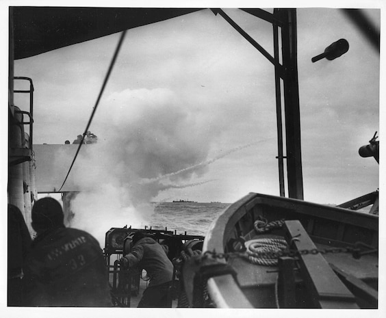 USCGC Spencer battles & sinks the U-175.