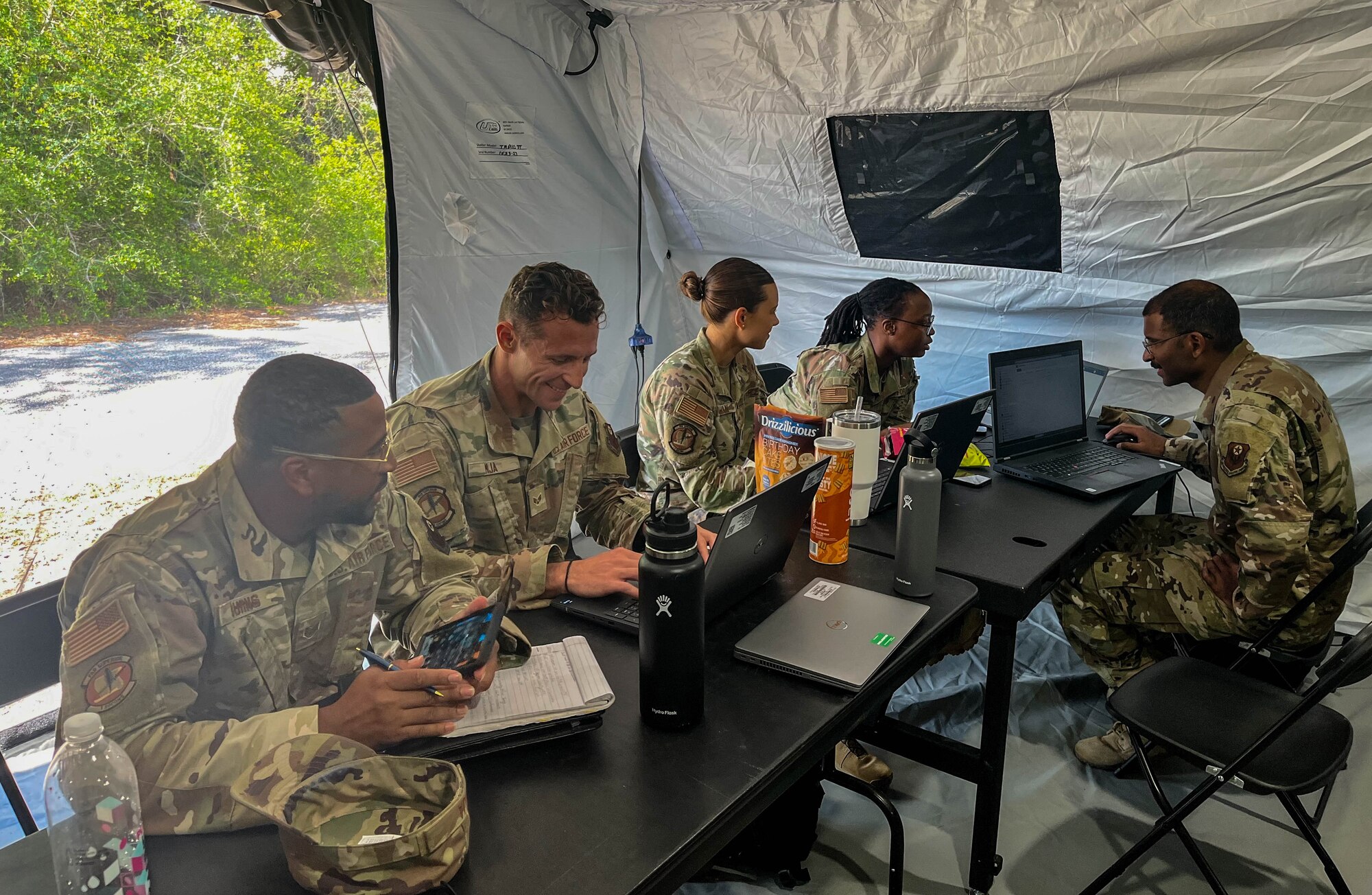 Air Commandos assigned to the 1st Special Operations Contracting squadron participate in contingency contracting officer training at Hurlburt Field, Florida, May 10, 2024.