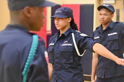 Capital Guardian Youth ChalleNGe Academy (CGYCA) and Maryland Freestate ChalleNGe Academy cadets compete in Battle of the Beltway, in Laurel, Md., June 18, 2024. Cadets competed against each other in five categories to include an obstacle course, drill and ceremony, basketball, kickball, and physical fitness.