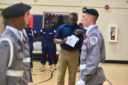 Capital Guardian Youth ChalleNGe Academy (CGYCA) and Maryland Freestate ChalleNGe Academy cadets compete in Battle of the Beltway, in Laurel, Md., June 18, 2024. Cadets competed against each other in five categories to include an obstacle course, drill and ceremony, basketball, kickball, and physical fitness.