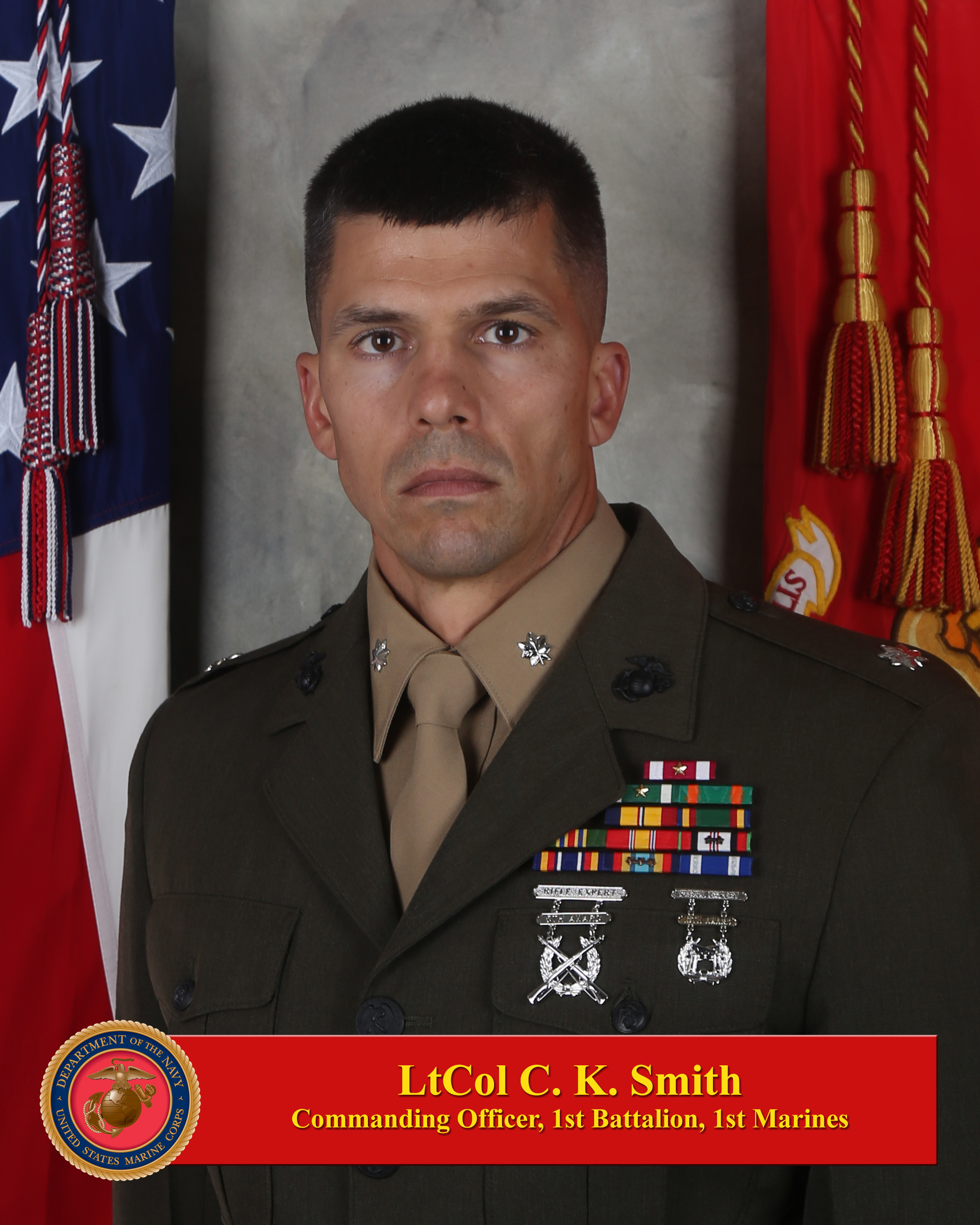 ltcol-c-k-smith-1st-marine-division-biography