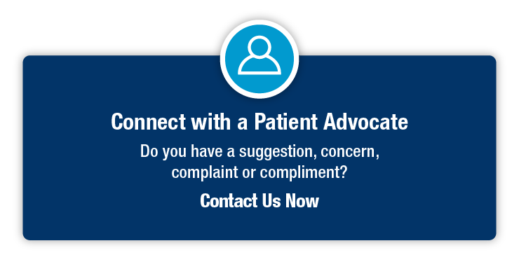 Connect with a Patient Advocate Tile