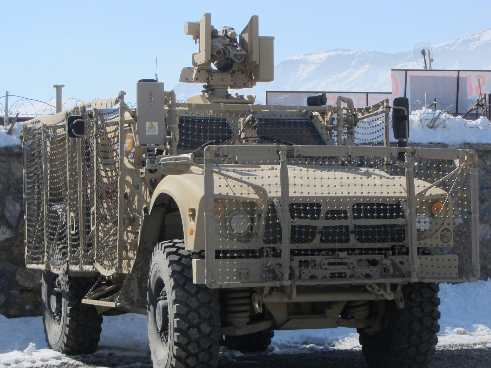 Mine-Resistant Ambush Protected vehicles are utilized by U.S. service members for missions in Kabul, Afghanistan, 2013.