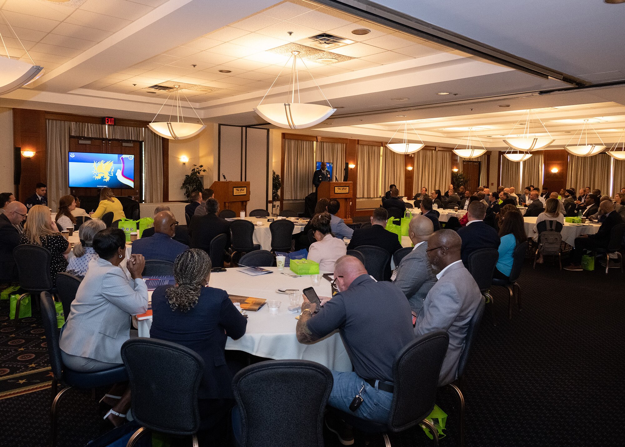 A crowd applauds during the Small Business Summit at Joint Base Andrews, Md., June 13, 2024.