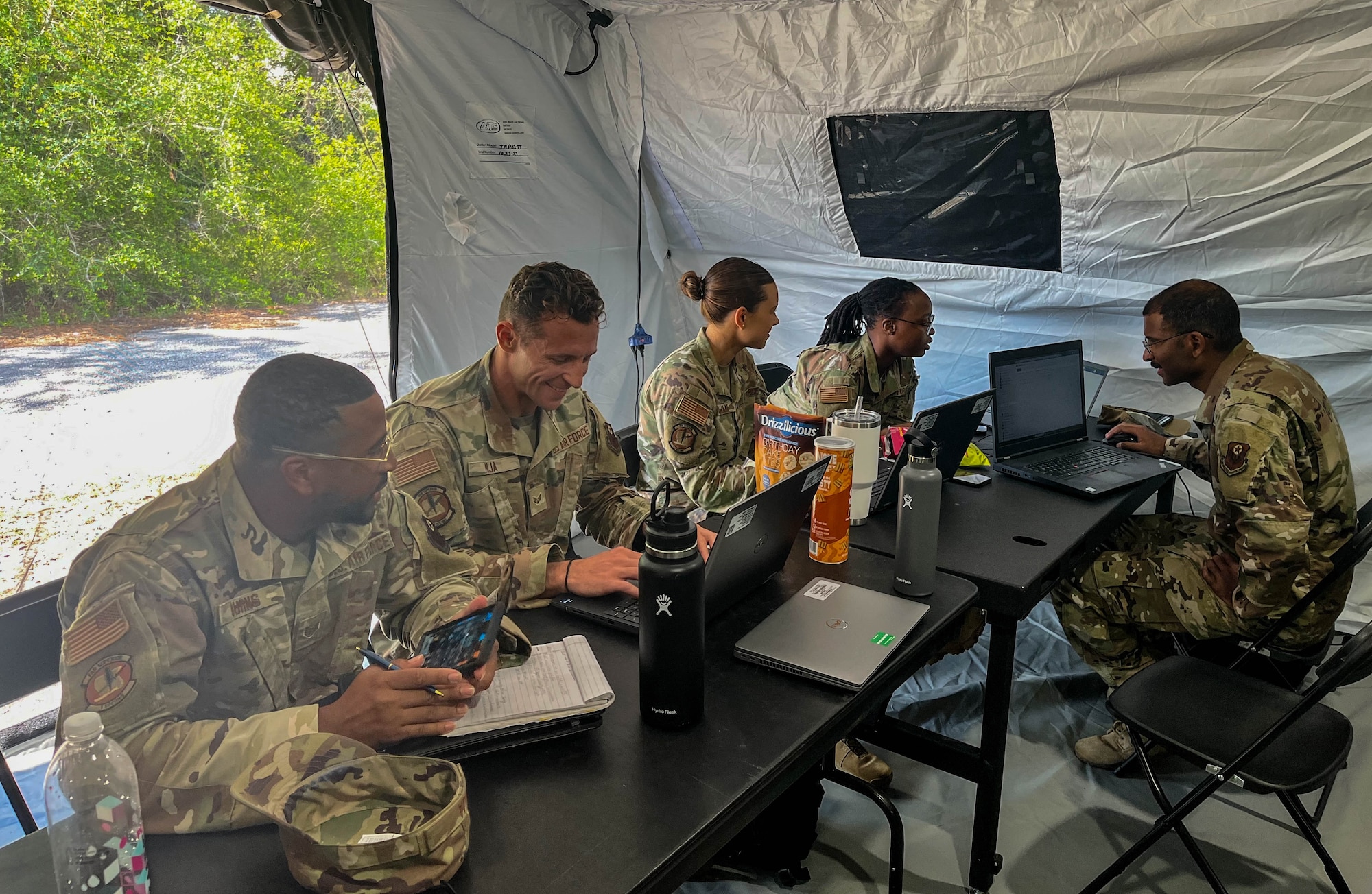 Air Commandos assigned to the 1st Special Operations Contracting squadron participate in contingency contracting officer training at Hurlburt Field, Florida, May 10, 2024.