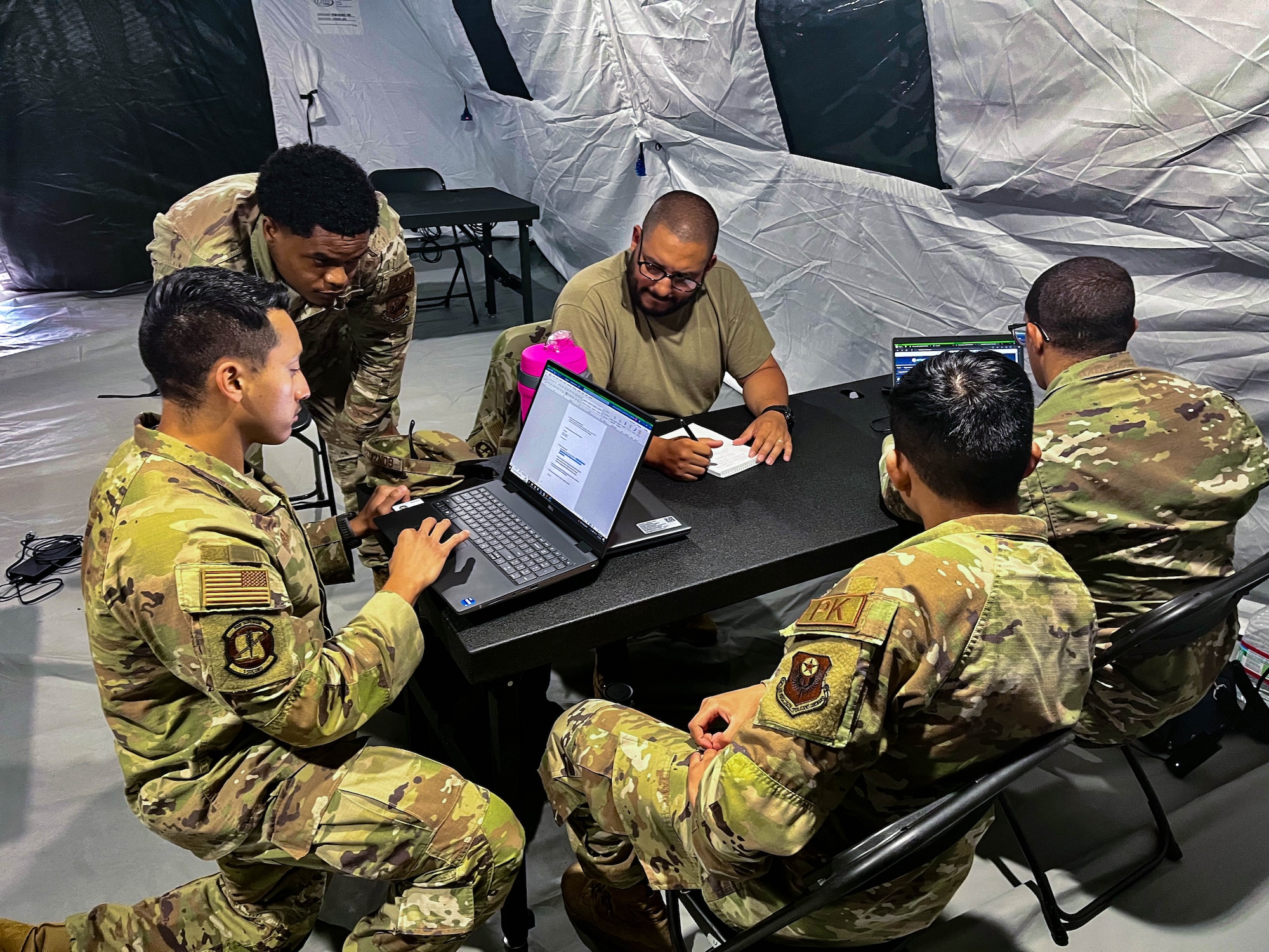 Air Commandos assigned to the 1st Special Operations Contracting squadron participate in contingency contracting officer training at Hurlburt Field, Florida, May 10, 2024.