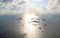 Ships participating in exercise Baltic Operations 2024 (BALTOPS 24) steam in formation through the Baltic Sea, June 8, 2024. BALTOPS24 is the premier maritime-focused exercise in the Baltic Region.