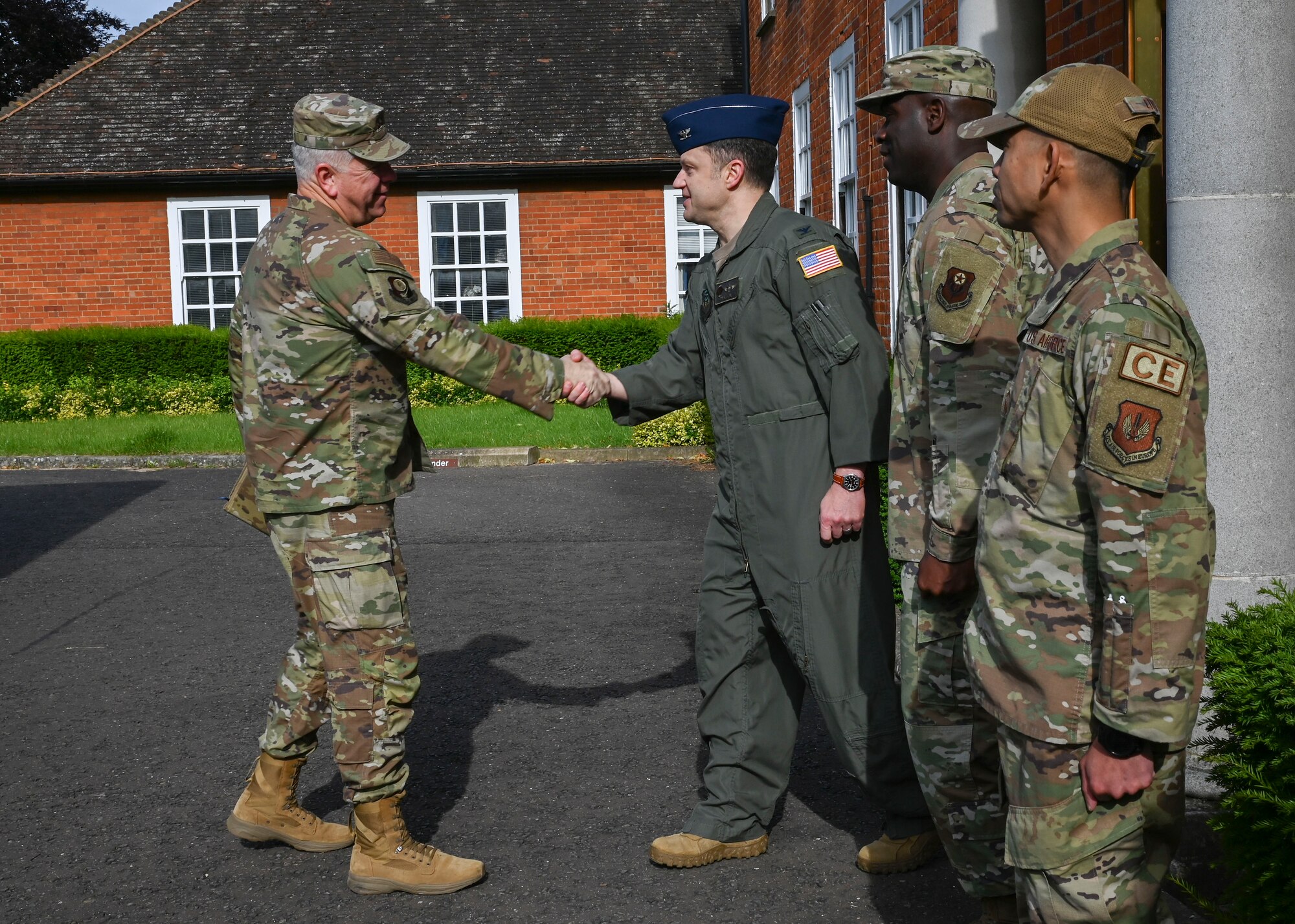 Allen visited RAF Mildenhall to learn how the USAFIMSC can better support Airmen, improve the installation, and mission support needs.