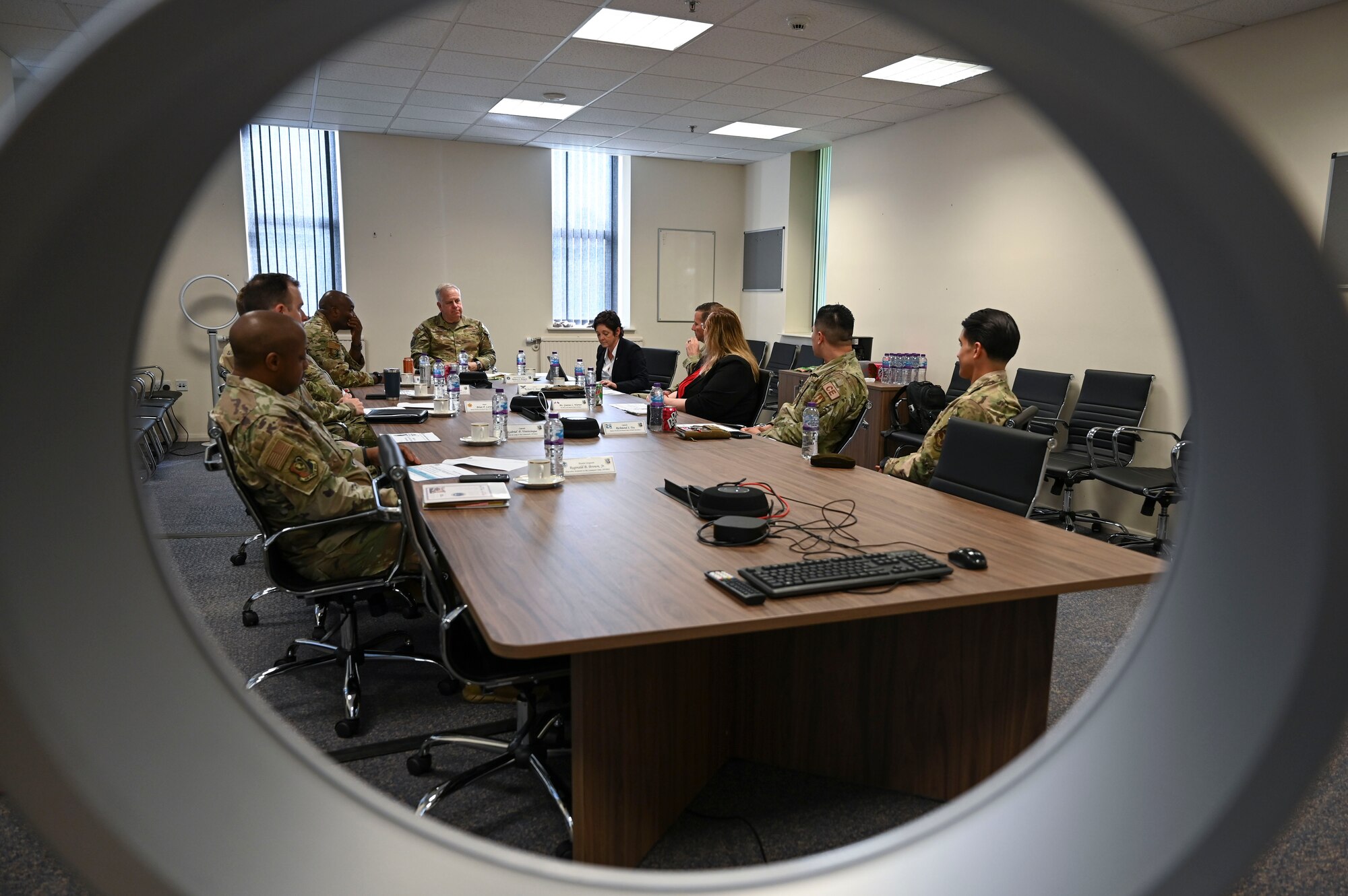 Allen visited RAF Mildenhall to learn how USAFIMSC can better support Airmen, improve the installation, and mission support needs.