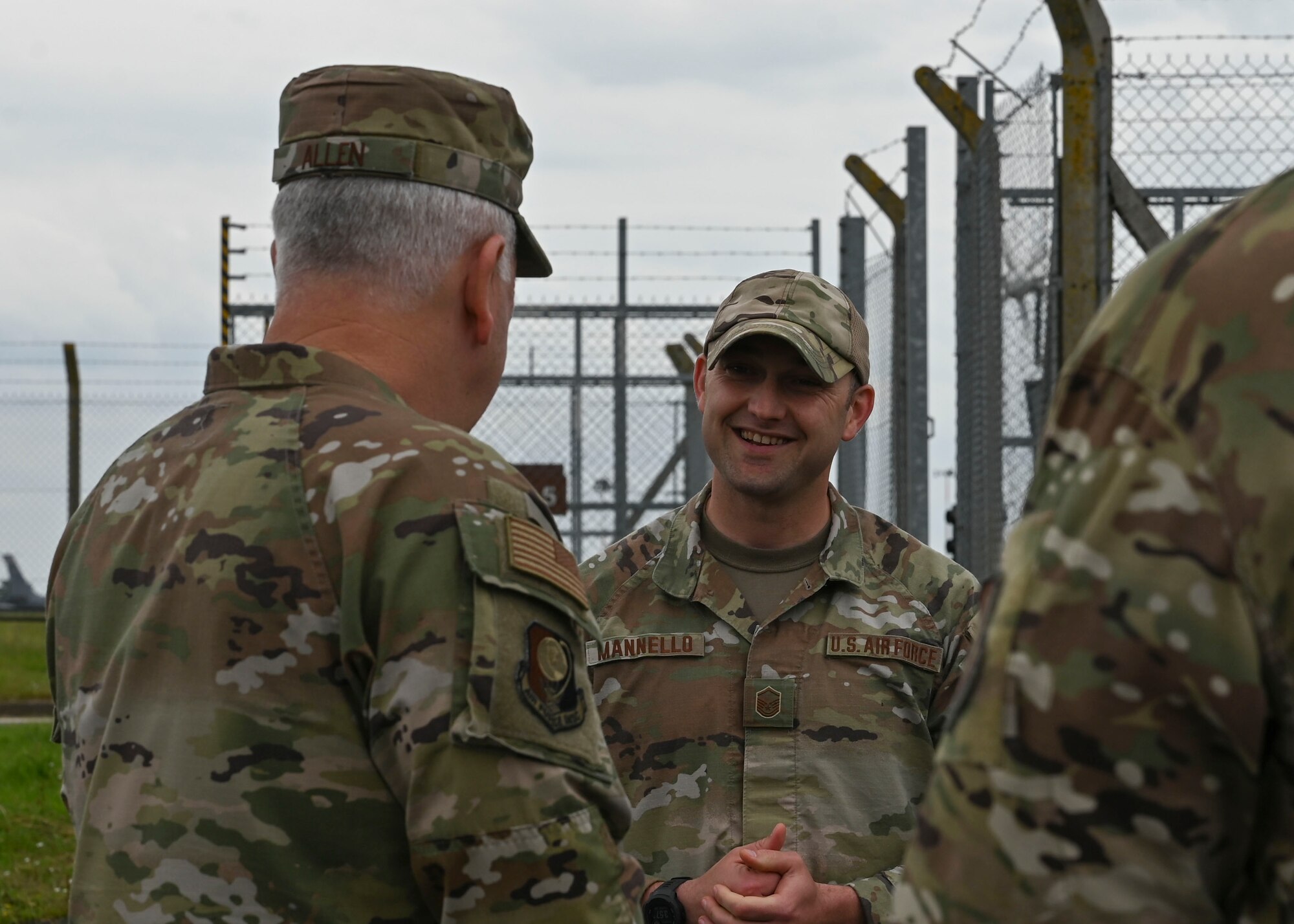 Allen was briefed on the Rapid Airfield Damage Recovery capabilities which help maintain readiness for real-world incidents.