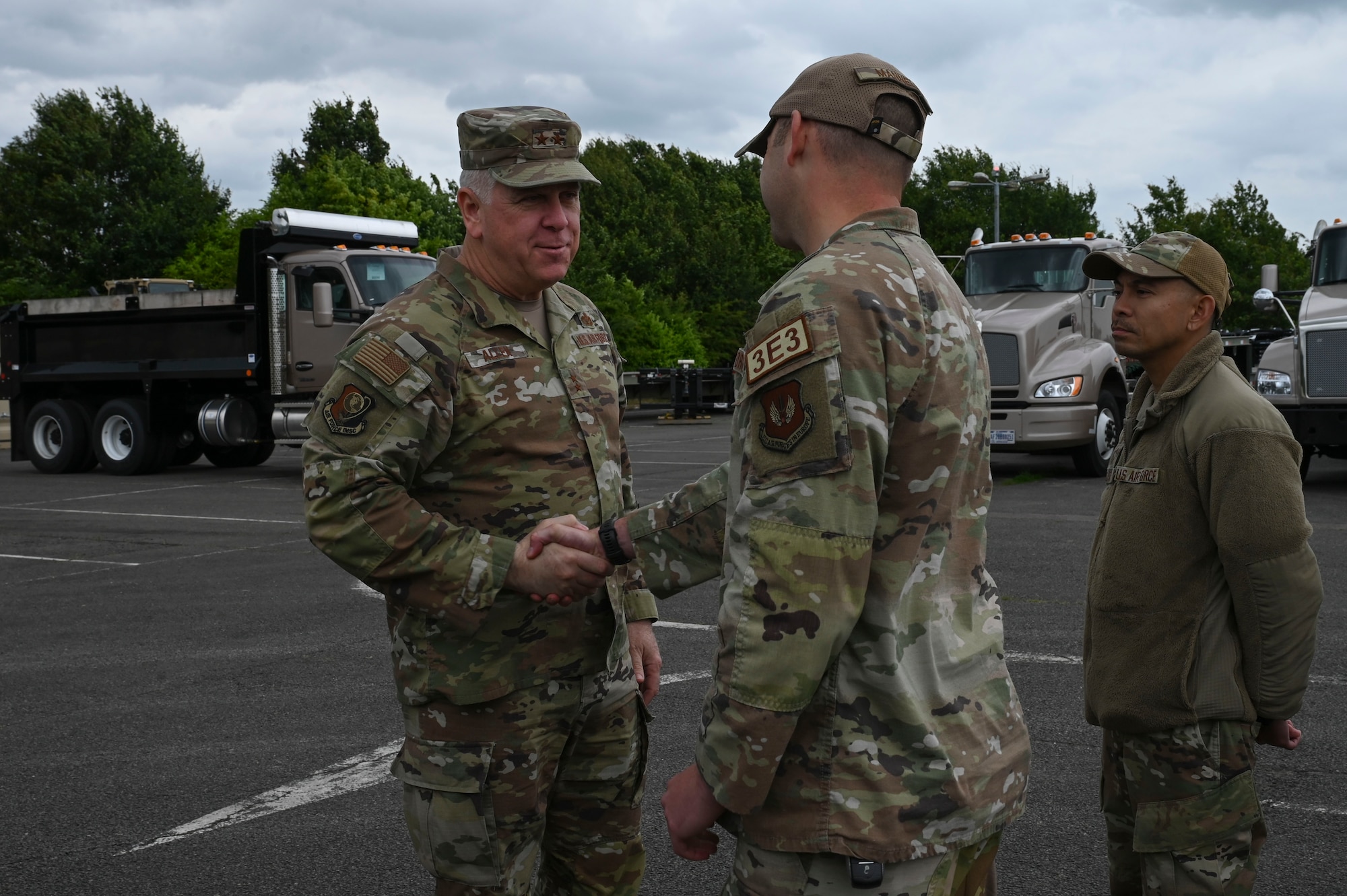 Allen visited RAF Mildenhall to learn how the USAFIMSC can better support Airmen, improve the installation, and mission support needs.