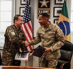 U.S. Army South hosts the Brazilian Army delegation for the 40th annual bilateral staff talks