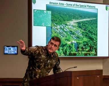 U.S. Army South hosts the Brazilian Army delegation for the 40th annual bilateral staff talks