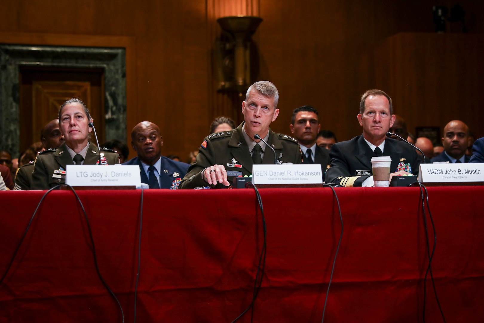 Army Gen. Daniel Hokanson, chief, National Guard Bureau, testifies before the United States Senate Committee on Appropriations, Subcommittee on Defense (SAC-D), during the National Guard and Reserve hearing in the Dirksen Senate Office Building on Capitol Hill in Washington, D.C., June 18, 2024. (U.S. Army National Guard video by Sgt. 1st Class Zach Sheely)