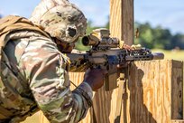U.S. Soldiers assigned to the 4th Battalion, 118th Infantry Regiment, 218th Maneuver Enhancement Brigade, South Carolina Army National Guard, conduct an integrated training weapons strategy qualification table for the newly fielded Next Generation Squad Weapon Rifle XM7 and Next Generation Squad Weapon Automatic Rifle XM250, during a week-long training event at Fort Stewart, Georgia, June 20, 2024. The South Carolina Army National Guard is the third Army National Guard command to receive the new weapons, following the North Carolina National Guard and the West Virginia National Guard.