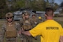 U.S Marine Corps Staff Sgt. Jacob Geigle, a ropes and recovery instructor with II Marine Expeditionary Force, Expeditionary Operations Training Group (EOTG), conducts a head count of the Marines with 26th Marine Expeditionary Unit (MEU) as they complete the Fast Ropes 
Master Course (FRMC) aboard Marine Corps Base Stone Bay North Carolina, March 30, 2023. FRMC is an opportunity for the EOTG to train and certify the 26th MEU as fast rope masters, giving them the ability to expediently descend a rope into restrictive terrain where landing an aircraft is not possible. The EOTG staff consists of close-knit professionals, dedicated to ensuring that deploying MEUs are ready and capable to support geographic combatant commanders and respond to crises events around the globe. (U.S. Marine Corps photo by Cpl. Marc Imprevert)