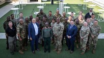U.S. and Botswana exercise planners pose for a photo at the conclusion of the final planning event for exercise Southern Accord 2024 in Gaborone, Botswana, June 21, 2024. The site will be one of three locations in Botswana used by exercise participants Aug. 5-16.