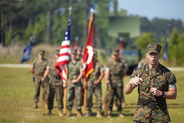 Marine Air Control Squadron 2 change of command ceremony