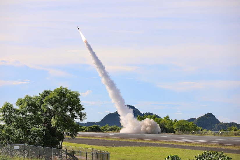 On June 16, 2024 3d Multi-Domain Task Force and 1-181 Field Artillery Regiment of the Tennessee National Guard employed the U.S. Army Autonomous Multi-Domain Launcher (AML) and the Precision Strike Missile (PrSM) as part of the Valiant Shield 24 Combined Joint SINKEX.