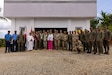 U.S. Army engineers with the 523rd Engineer Support Company, 84th Engineer Battalion, 130th Engineer Brigade, 8th Theater Sustainment Command, conduct a dedication ceremony for a disaster relief warehouse they built with the Armed Forces of the Philippines, 513th Engineer Construction Battalion, 51st Engineer Brigade, who were also in attendance in Itbayat, Philippines, June 17, 2024.