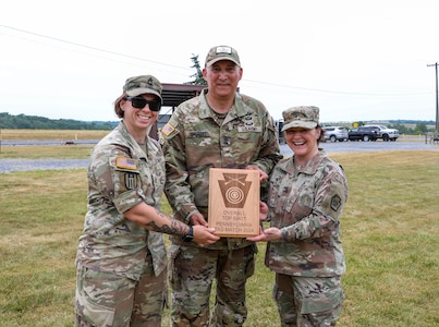 Approximately 28 Pennsylvania National Guard Soldiers and Airmen competed with rifles and pistols in multiple courses of fire during The Adjutant General’s (TAG) Combined Arms Match June 21-23 at Fort Indiantown Gap, Pa.