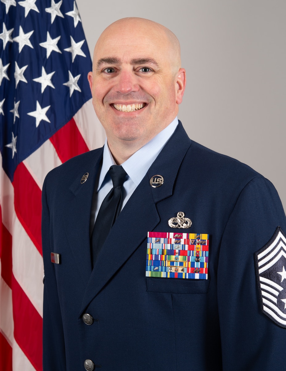 Chief Master Sgt. Brian R. Jensenius is the Command Chief, 22nd Air Force, Dobbins Air Reserve Base, Georgia.