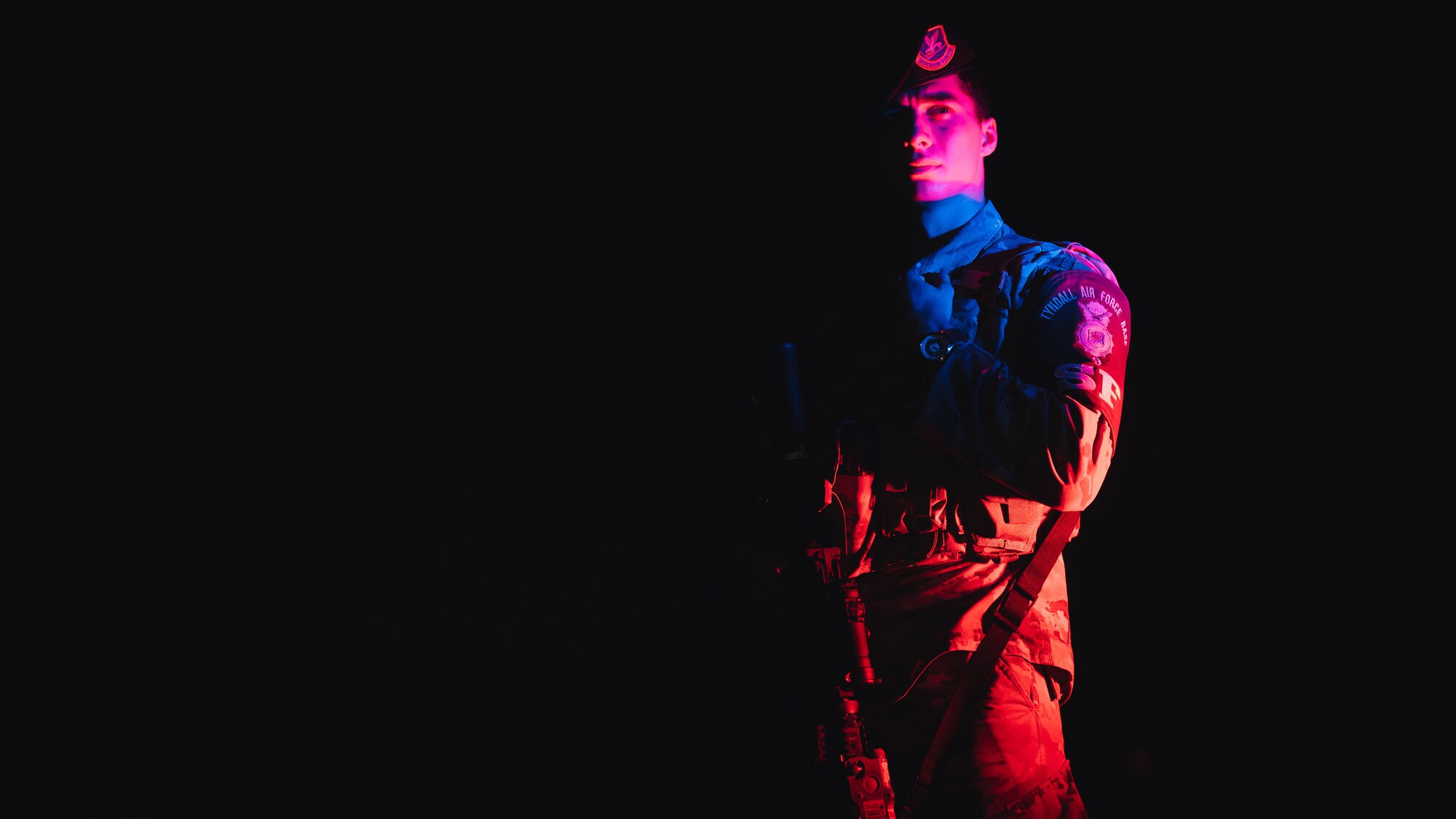 Airman poses for a photo