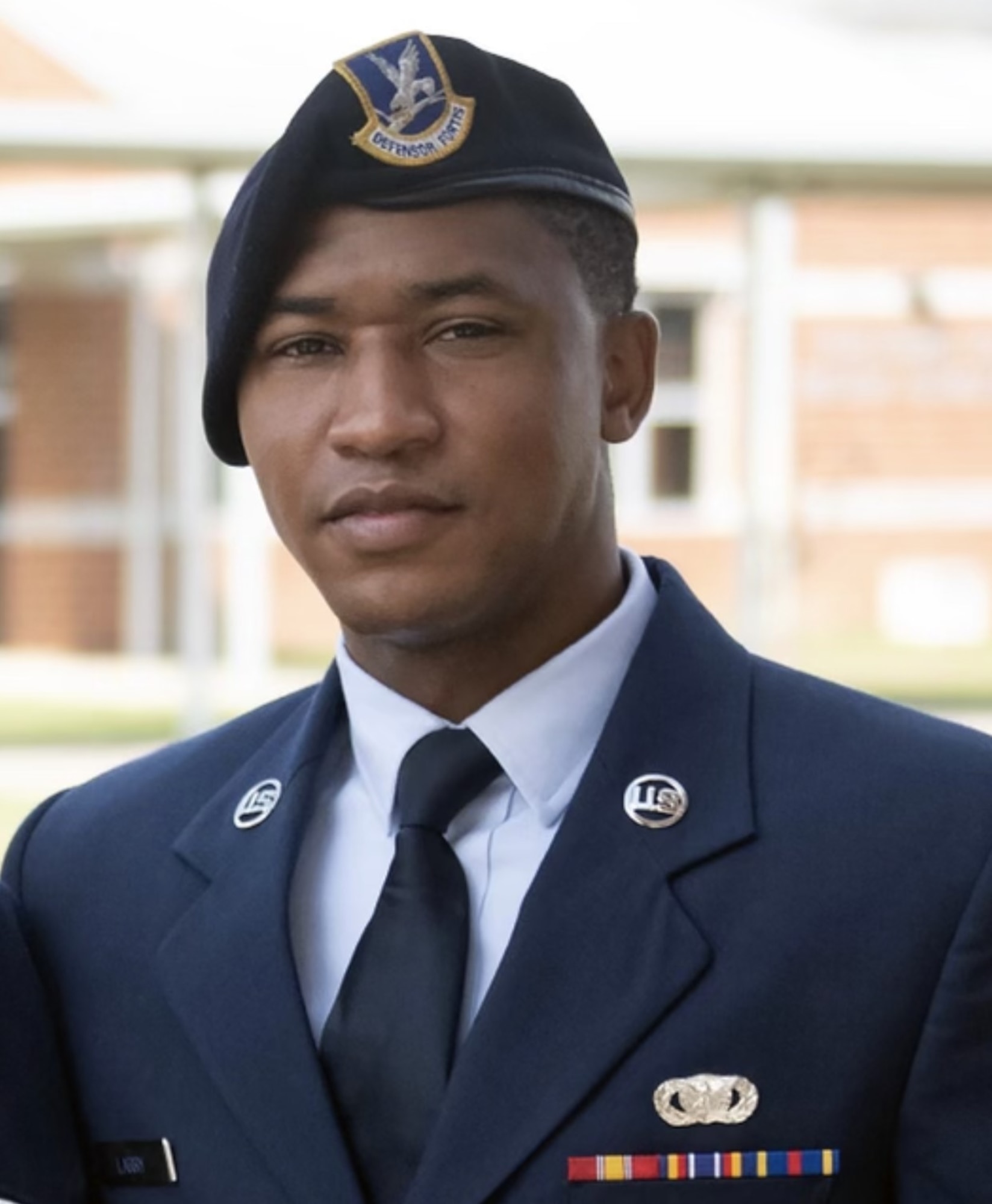 Airman poses for a photo