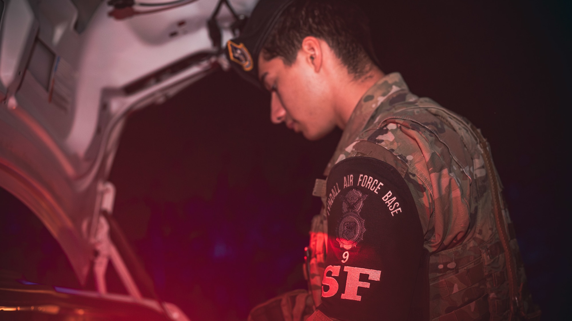 Airman prepares for patrol